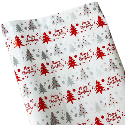 Traditionelles rotes Weihnachts-Geschenkpapier, 3 x 1,5 m Rollen