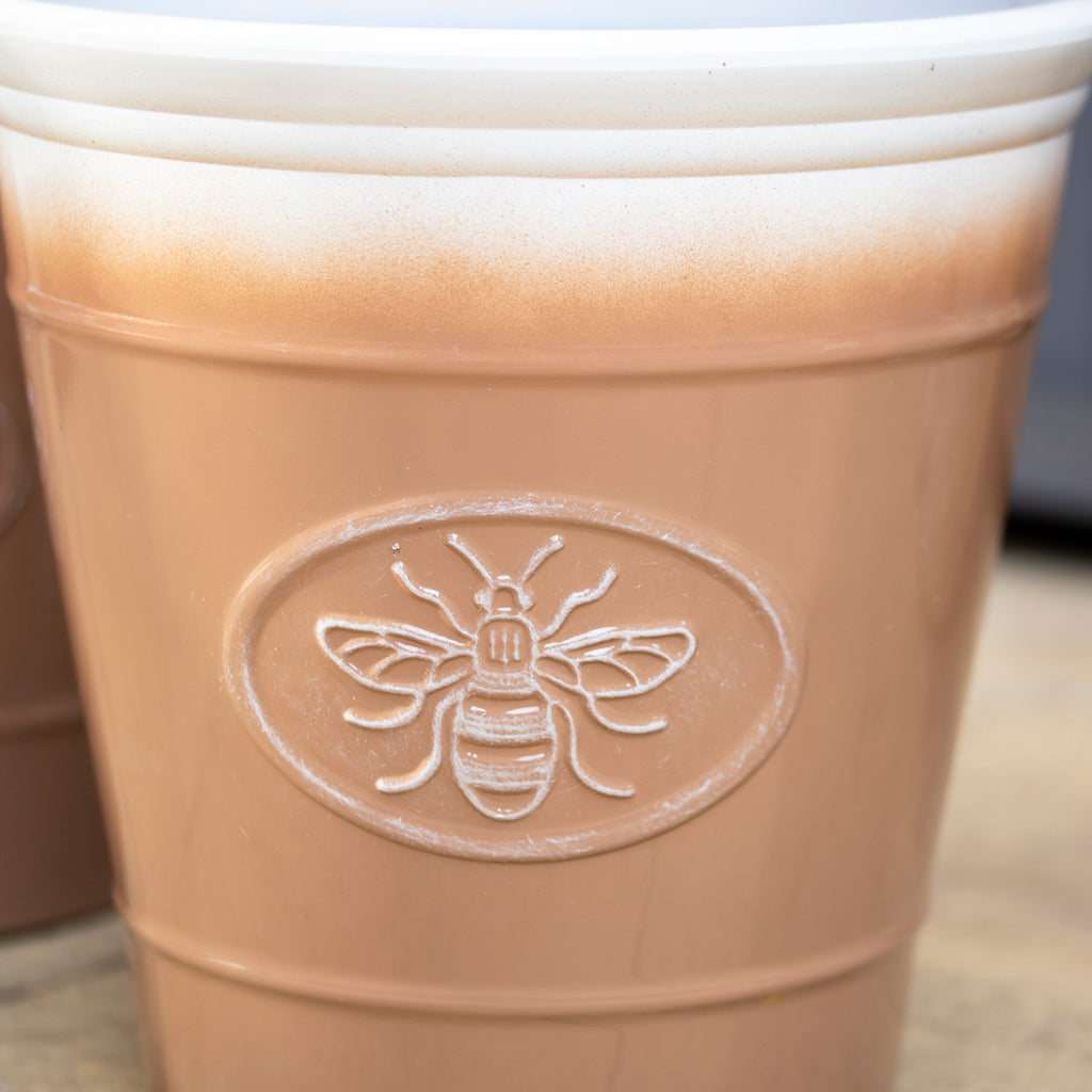Honeycomb Embossed Bee Garden Planter