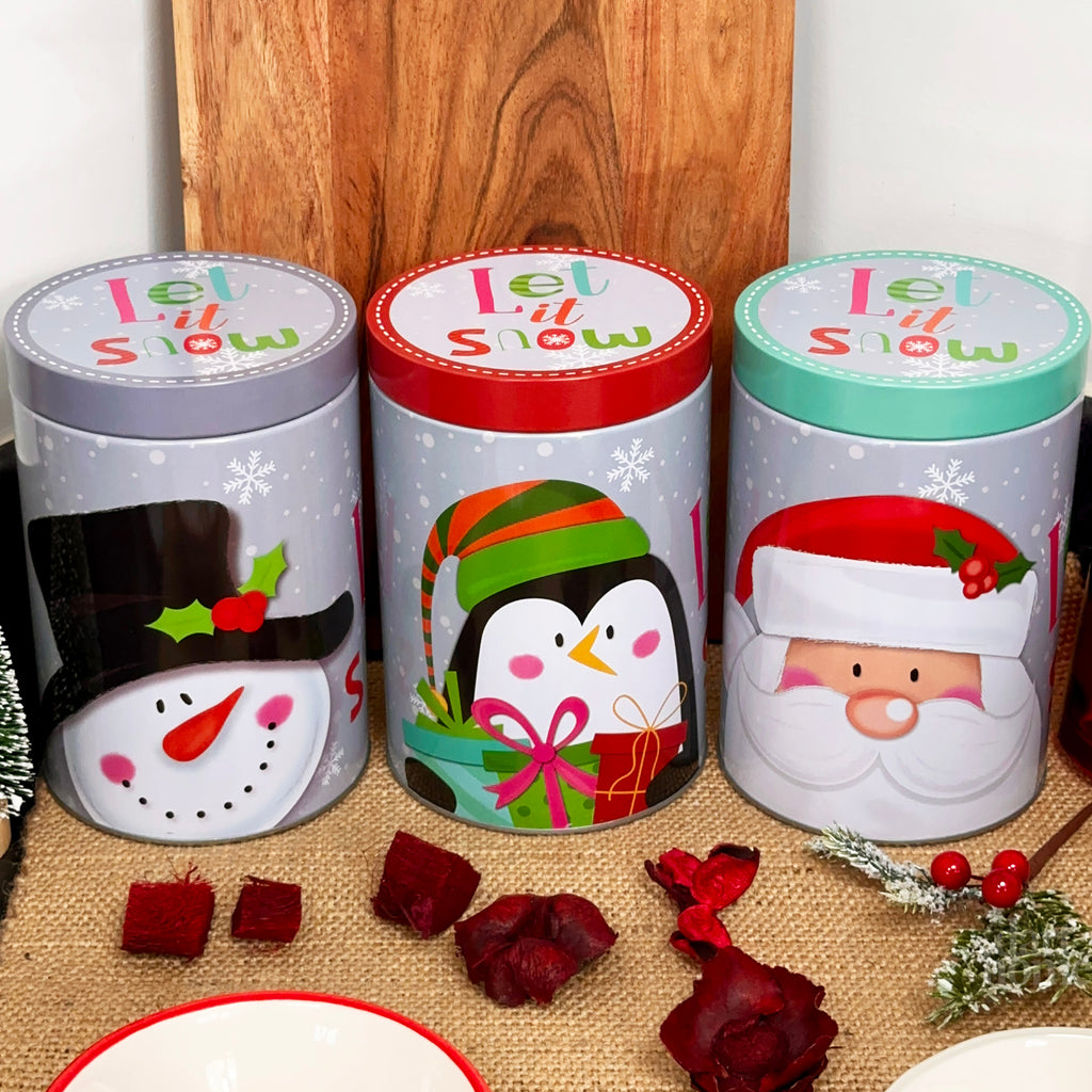 Let It Snow Storage Tins