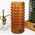 Orange Glass Tall Bobble Vase