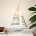Pale Blue Sailing Boat Ornament
