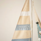 Pale Blue Sailing Boat Ornament