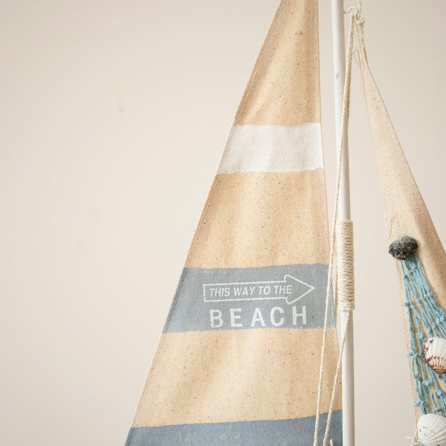 Pale Blue Sailing Boat Ornament