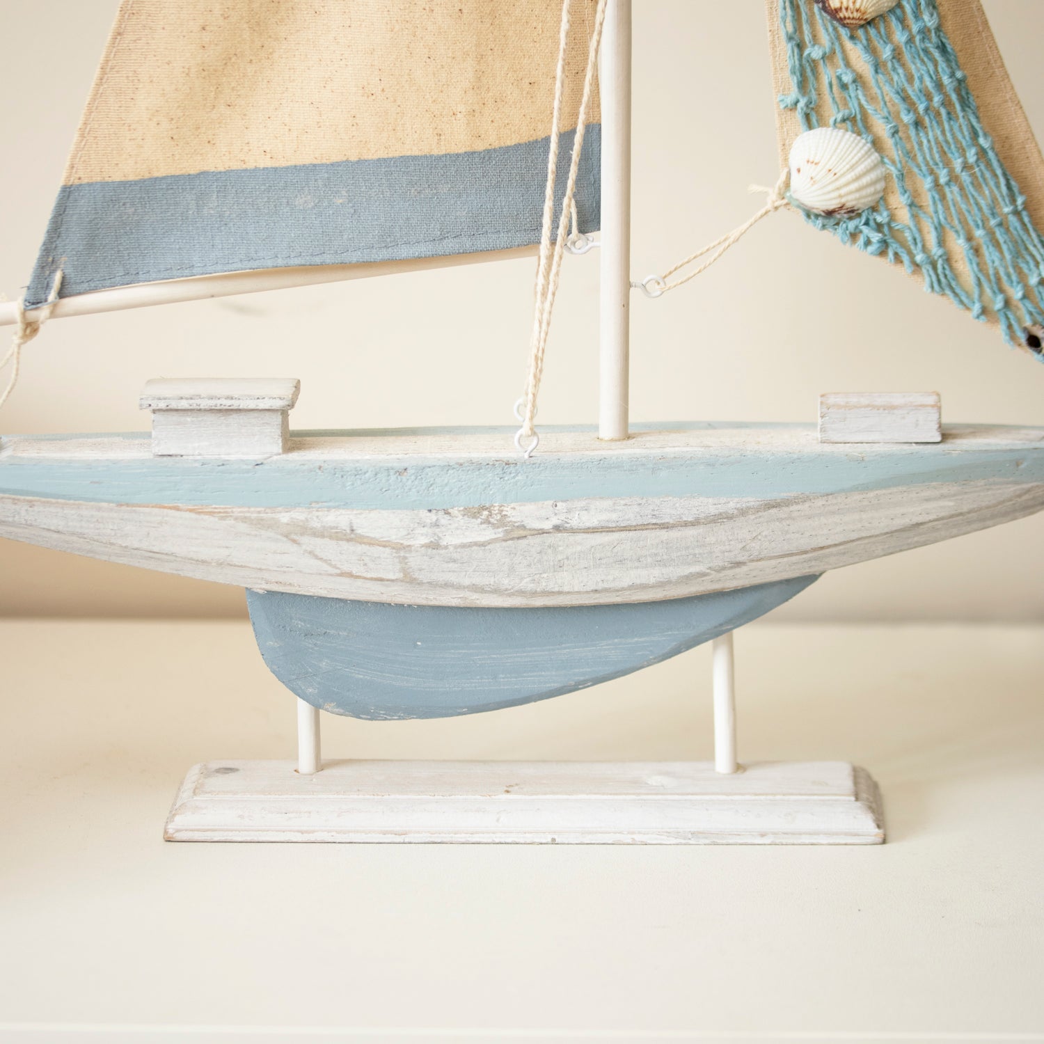 Pale Blue Sailing Boat Ornament