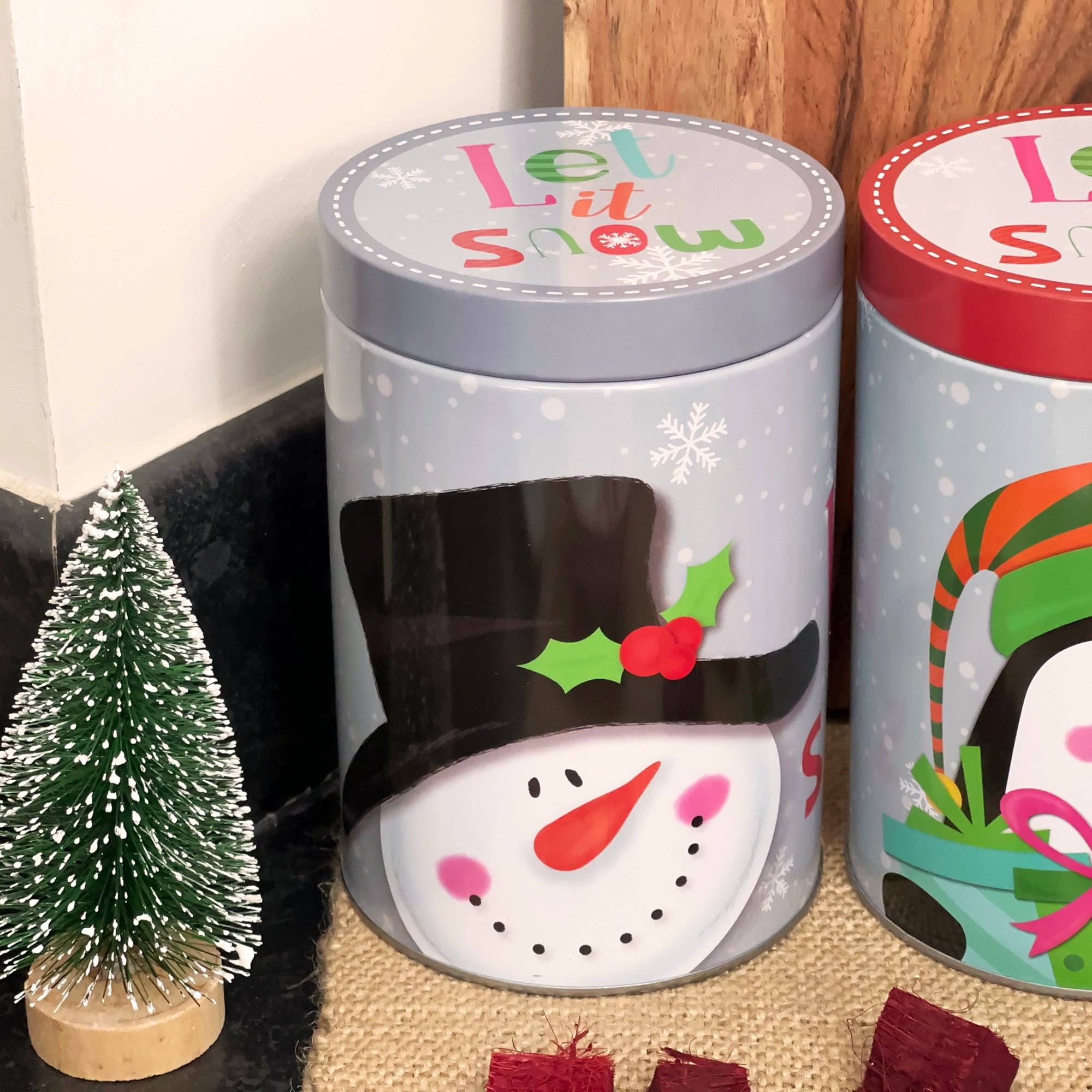 Let It Snow Storage Tins