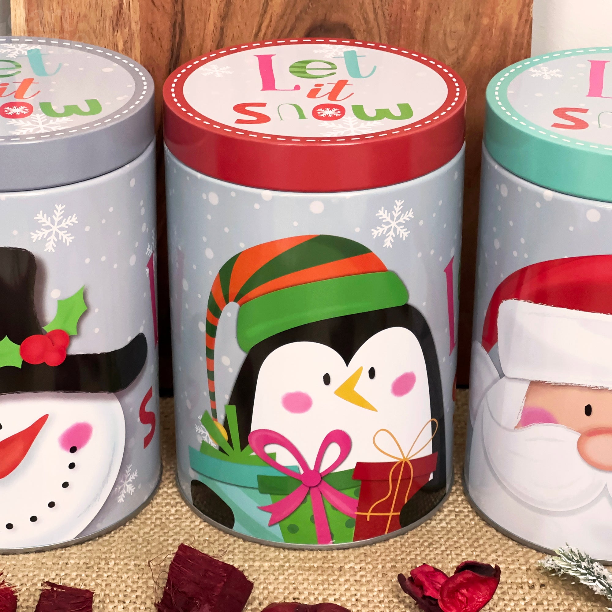 Let It Snow Storage Tins