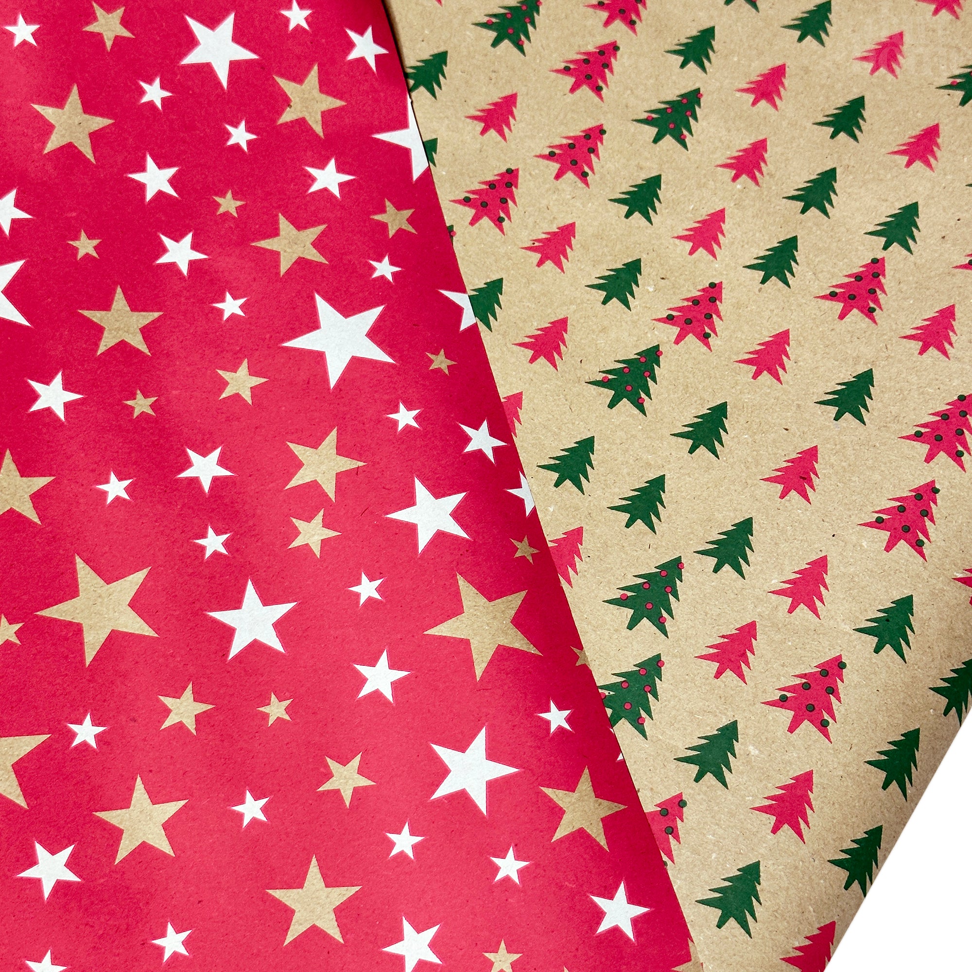 Brown Christmas Wrapping Paper 6x 2M Rolls