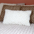 Cream Soft Aztec Cushion 50x30cm