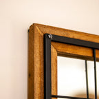 Industrial Square Caged Wall Mirror