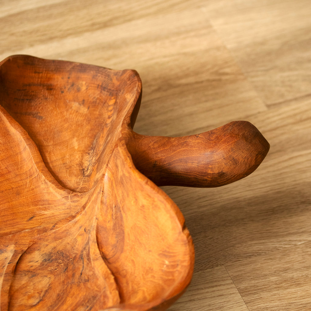 Giant Teak Root Leaf Bowl