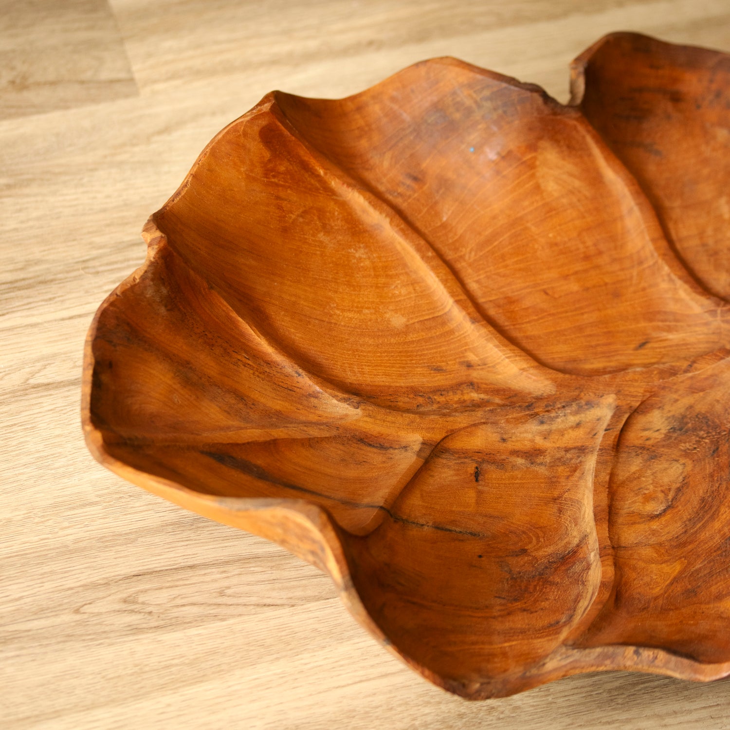 Giant Teak Root Leaf Bowl