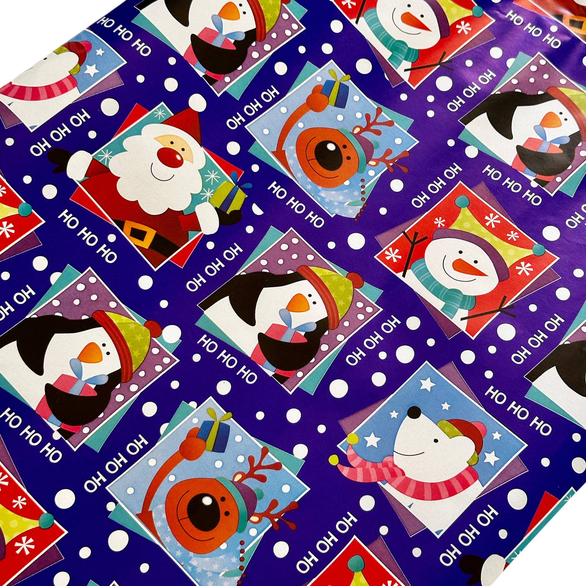 Kids Christmas Wrapping Paper 4x Extra Wide 5M Rolls