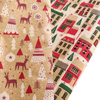 Brown Christmas Wrapping Paper 6x 2M Rolls