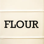Antique Cream Barrel Flour Canister