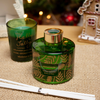 Mistletoe And Fir Diffuser & Candle Set With Tree Box