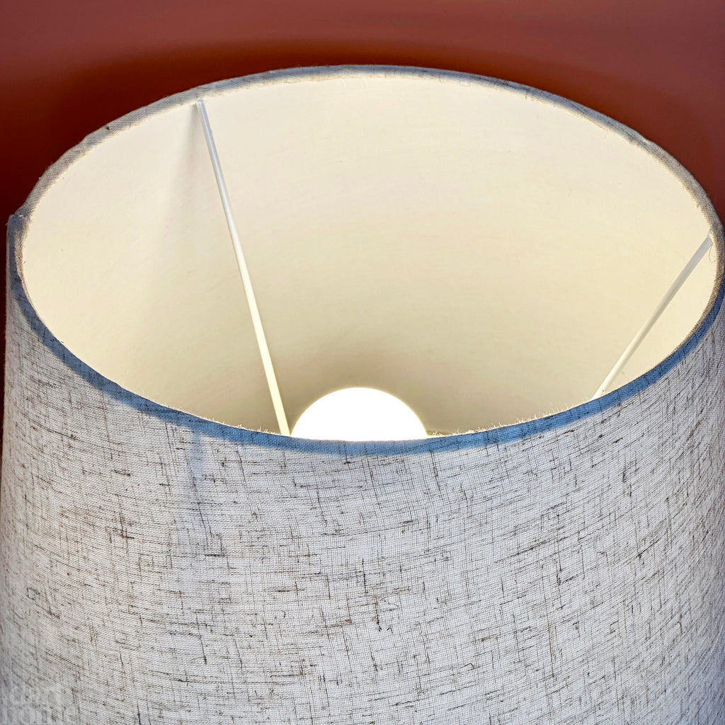 Grey Textured Wave Table Lamp