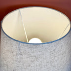 Grey Textured Wave Table Lamp
