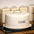 Antique Cream Round Dome Cake Tin