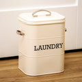 Antique Cream Barrel Laundry Storage Tin