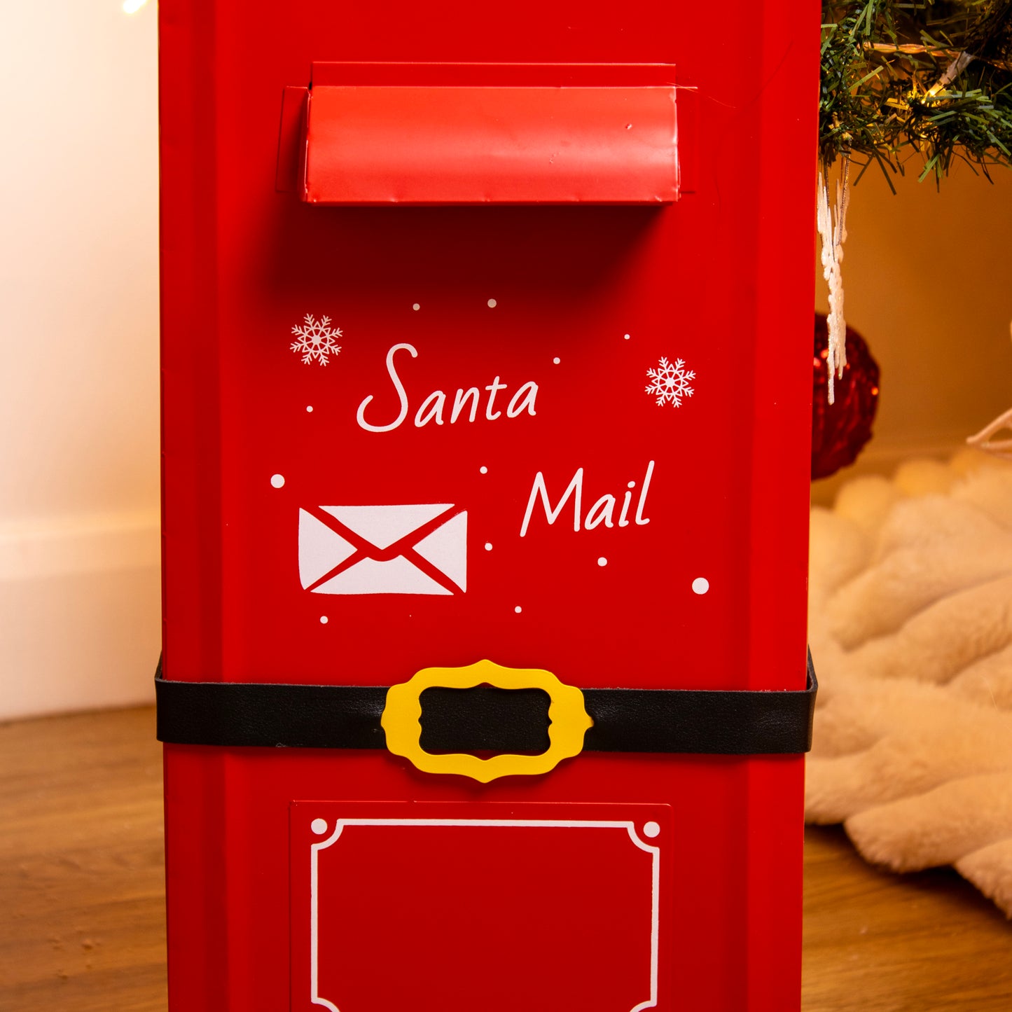 Large Metal Santa Mail Christmas Post Box