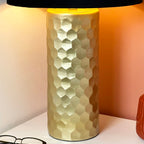 Gold Honeycomb Table Lamp
