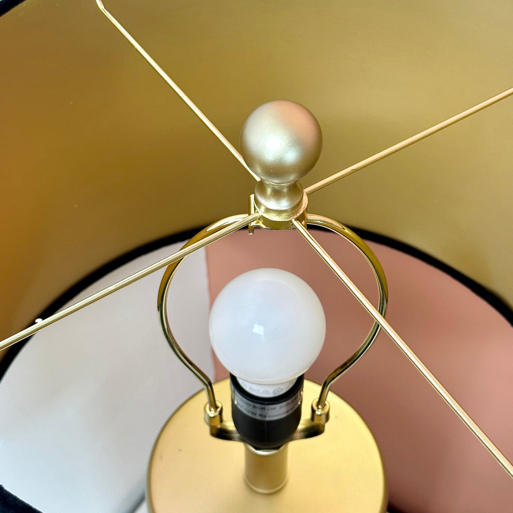 Gold Honeycomb Table Lamp