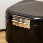 Black & Chrome Cake Storage Tin