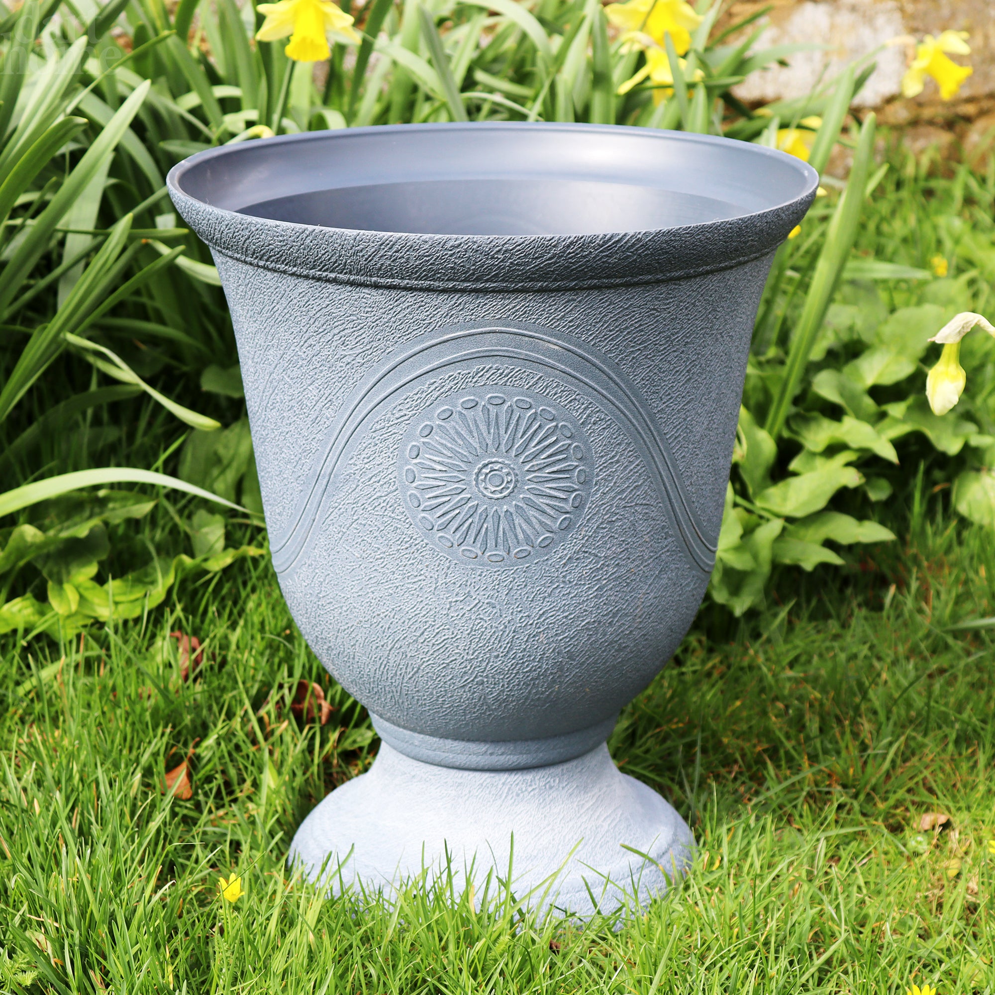 Aged Lead Arcadia Urn Planter