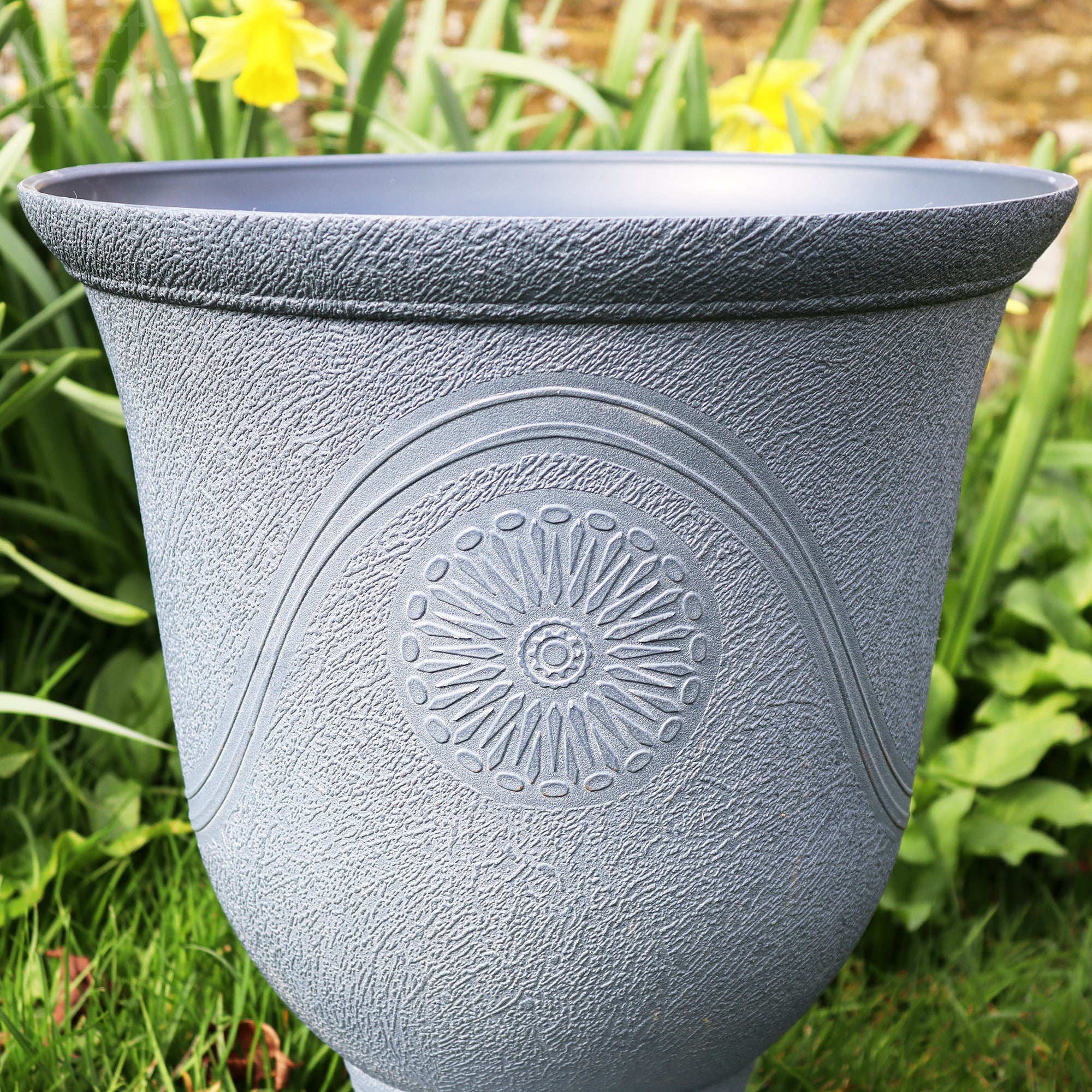 Aged Lead Arcadia Urn Planter