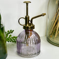 Lila gerippter Pflanzenvernebler aus Glas, 200 ml