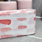 Pink Dimple Bathroom Set With Shower Curtain