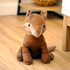 Faux Leather Tartan Fox Doorstop