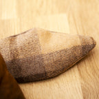 Faux Leather Tartan Fox Doorstop