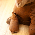 Faux Leather Tartan Fox Doorstop