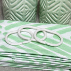 Green Diamond Bathroom Set With Shower Curtain
