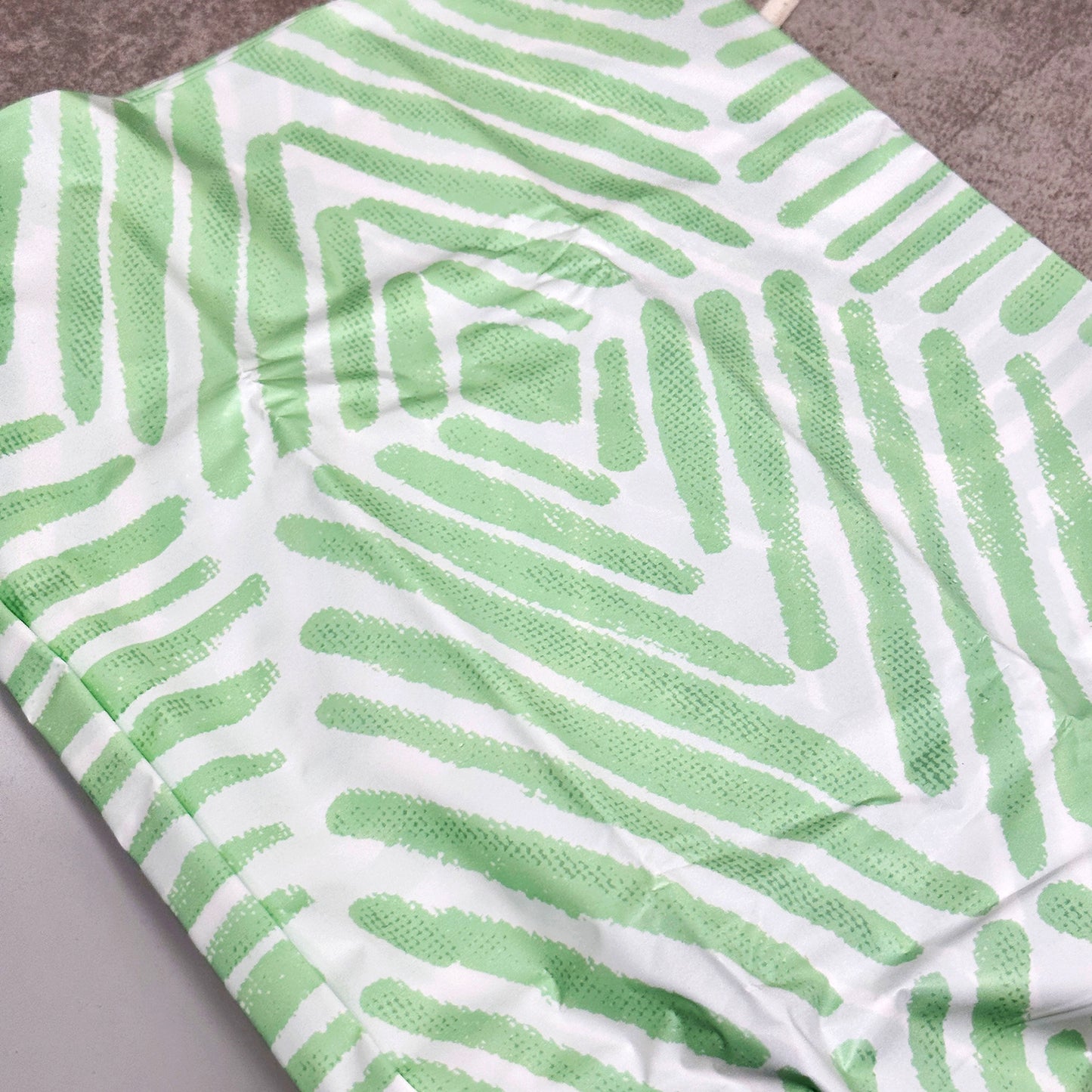 Grünes Diamant-Badezimmerset mit Duschvorhang