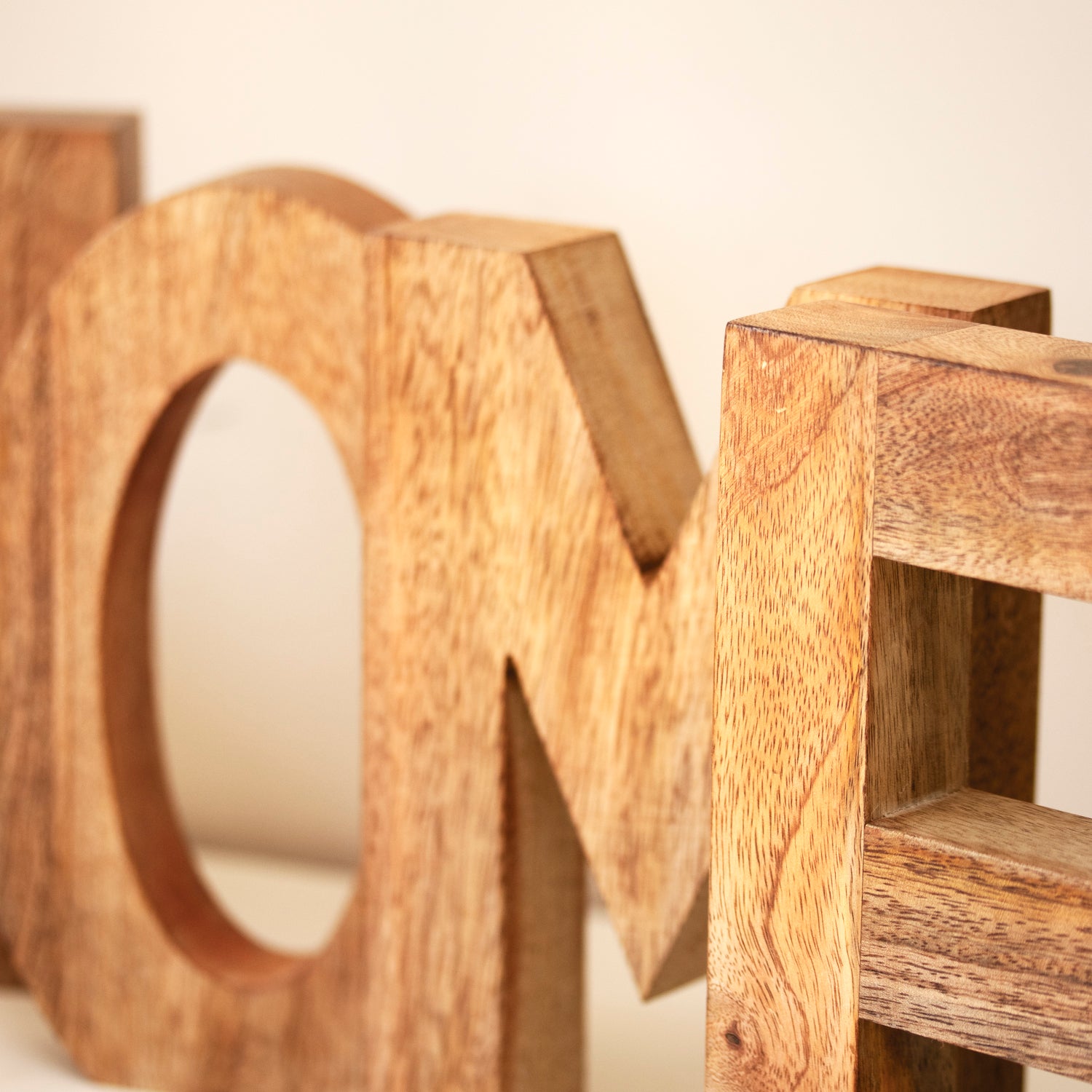 Rustic Wood Home Letter Blocks Set