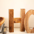 Rustic Wood Home Letter Blocks Set