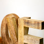 Rustic Wood Love Letter Blocks Set