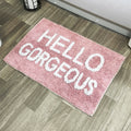 Pink Hello Gorgeous Bath Mat