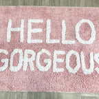 Pink Hello Gorgeous Bath Mat