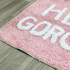 Pink Hello Gorgeous Bath Mat