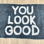 Blue You Look Good Bath Mat