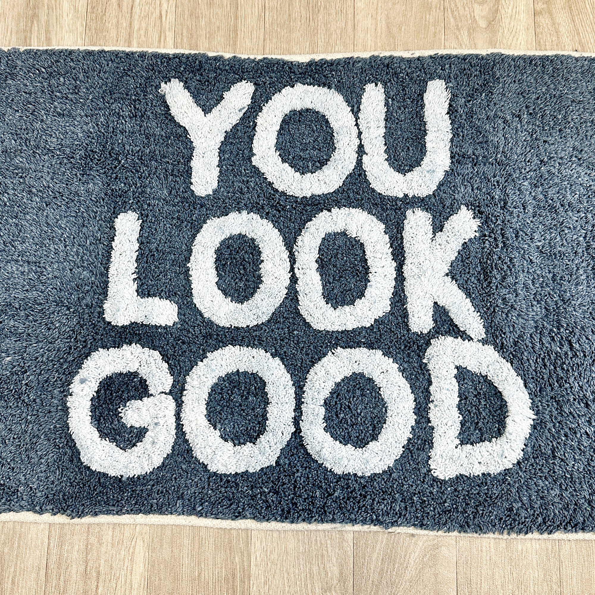 Blue You Look Good Bath Mat