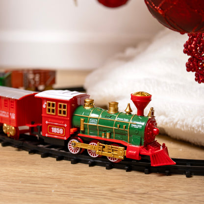 15 Piece Light Up Musical Christmas Train Set