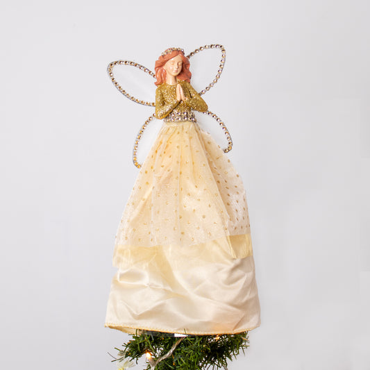 Champagne Gold Angel Tree Topper