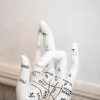 White Palmistry Hand Ornament