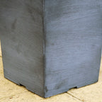 Aged Black Tall Square Planter 13.5L