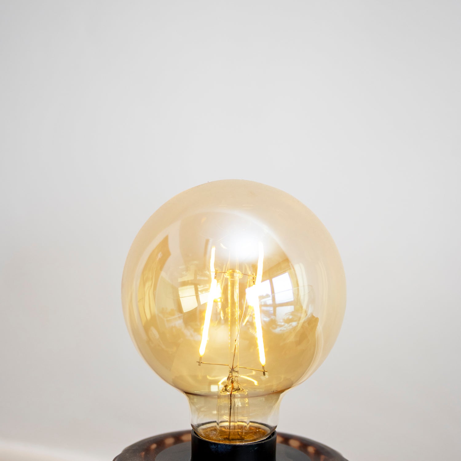 Colour Ribbed Glass Table Lamp