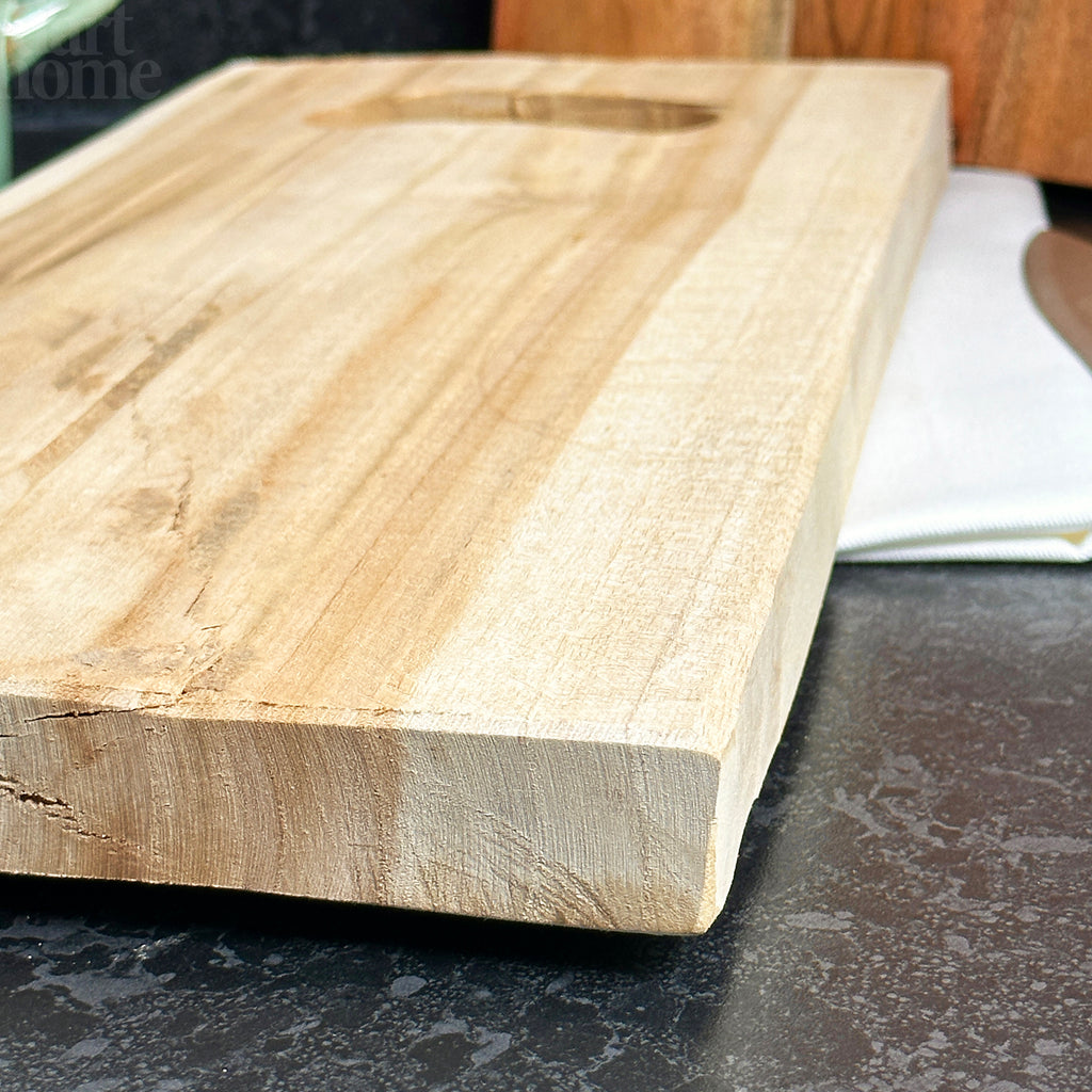 Rustic Teak Chopping Board With Handle